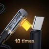 Joyroom Gaming Cable S-CC100A6 USB-C (Abgewinkelt) / USB-C (Gerade) 100W 1,2m - Schwarz