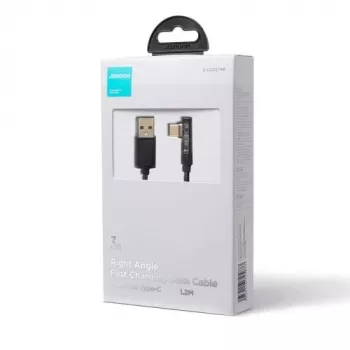 Joyroom Gaming-Kabel Type-C (abgewinkelt) - USB (gerade) Kabel 3A, 480Mbit/s, 1,2m, Schwarz (S-UC027A6)