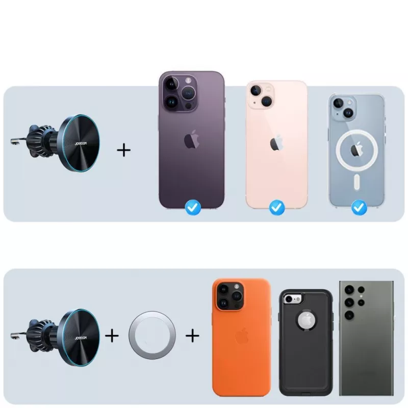 Joyroom Joyroom Magnetischer Auto-Halter Wireless Charger 15W für Lüftung Schwarz (JR-ZS240 Pro)