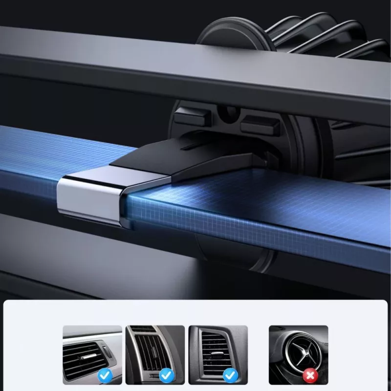 Joyroom Joyroom Magnetischer Auto-Halter Wireless Charger 15W für Lüftung Schwarz (JR-ZS240 Pro)