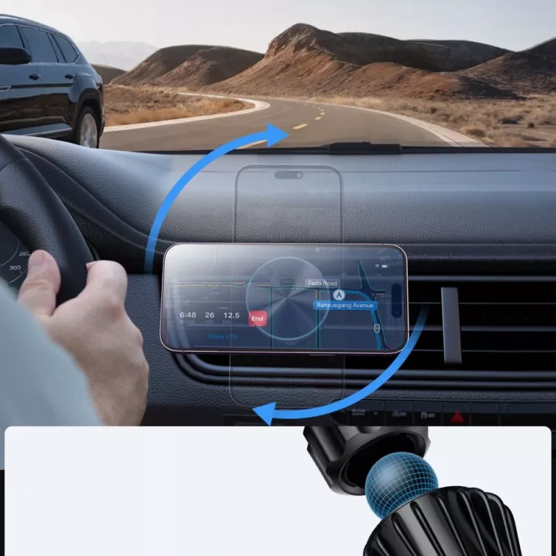 Joyroom Joyroom Magnetischer Auto-Halter Wireless Charger 15W für Lüftung Schwarz (JR-ZS240 Pro)