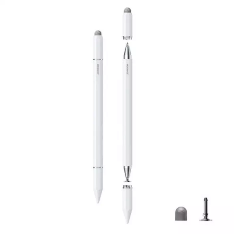 JOYROOM JR-BP561 3-in-1 passiver magnetischer kapazitiver Stylus-Stift mit Kugelschreiber, Weiß