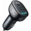 Joyroom JR-CCD04 Auto-Ladegerät 30W 2x USB-C USB-A mit Digitalanzeige - Schwarz