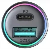JOYROOM JR-CCN04 Mini Auto-Ladegerät 60W USB-C PD 3.0 & USB-A QC 3.0, Schwarz