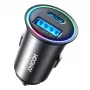 JOYROOM JR-CCN04 Mini Auto-Ladegerät 60W USB-C PD 3.0 & USB-A QC 3.0, Schwarz
