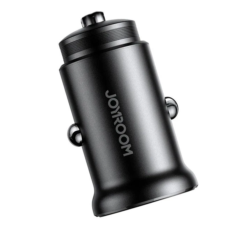 Joyroom JR-CCN05 Mini Auto-Ladegerät 30W USB-A USB-C Schwarz