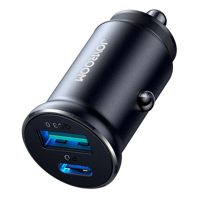 Joyroom JR-CCN05 Mini Auto-Ladegerät 30W USB-A USB-C Schwarz