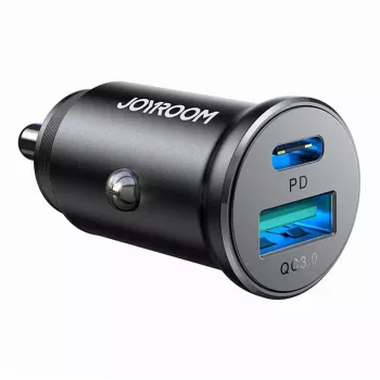 Joyroom JR-CCN05 Mini Auto-Ladegerät 30W USB-A USB-C Schwarz