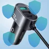 Joyroom JR-CL05 72W 5-Port Car Charger mit 2xPD und 2xQC3.0, 1,5m Kabel, Schwarz