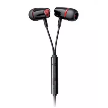 JOYROOM JR-EL114 Kabelgebundene In-Ear-Kopfhörer mit Mikrofon und Fernbedienung, 3,5-mm-Klinke, knickfestes Flachbandkabel, Schwarz