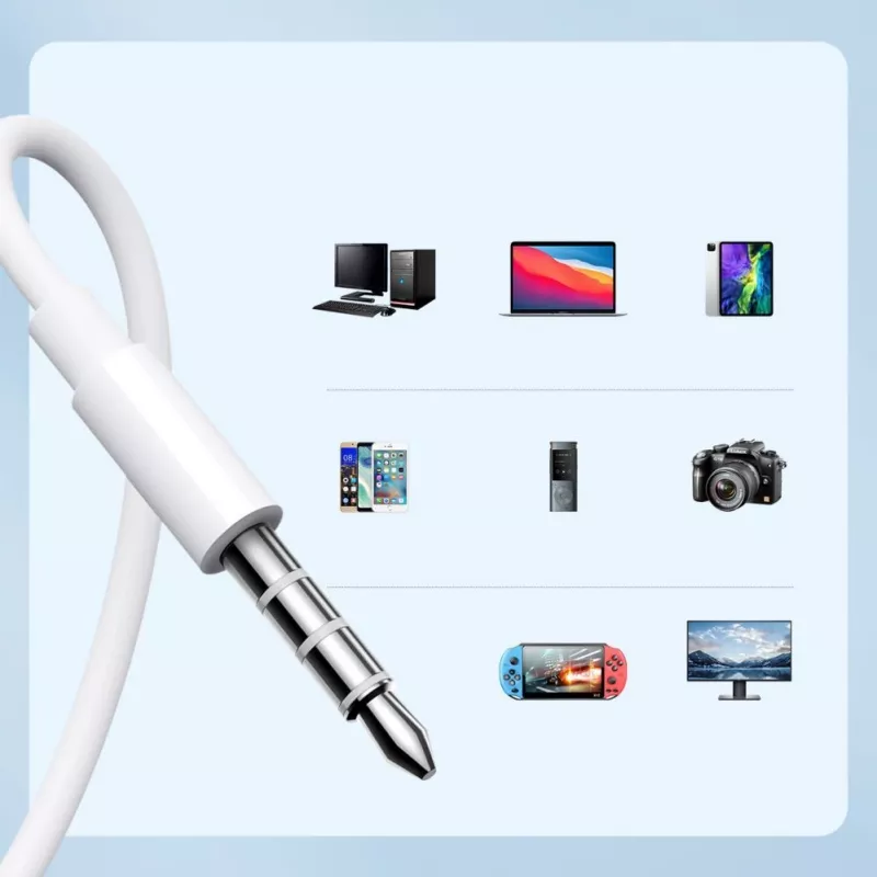 Joyroom JR-EW01 In-Ear Kabelgebundene Mini-Kopfhörer mit Fernbedienung - Weiß