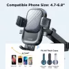 Joyroom JR-OK6 Handyhalterung fürs Auto - Saugnapf für Armaturenbrett & Windschutzscheibe - Universell für 4,7-7,2 Zoll Smartphones - 360° Drehung - Schwarz