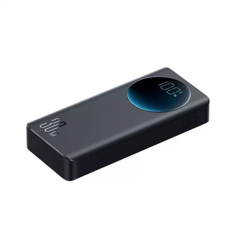 Joyroom JR-PBF02 Power Bank 20000mAh 30W PD QC Schwarz mit USB-A auf USB-C Kabel 0,25m