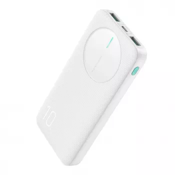 Joyroom JR-PBF12 Power Bank 10000mAh 2.4A Dual USB-A USB-C Weiß