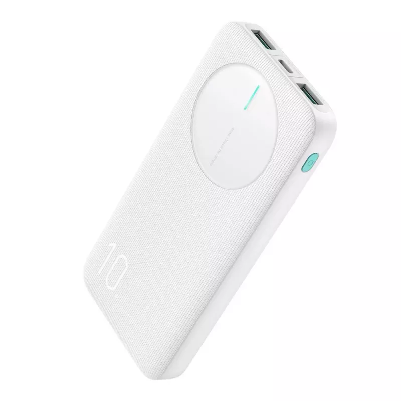 Joyroom JR-PBF12 Power Bank 10000mAh 2.4A Dual USB-A USB-C Weiß