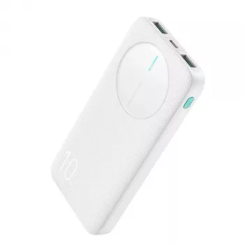 Joyroom JR-PBF12 Power Bank 10000mAh 2.4A Dual USB-A USB-C Weiß