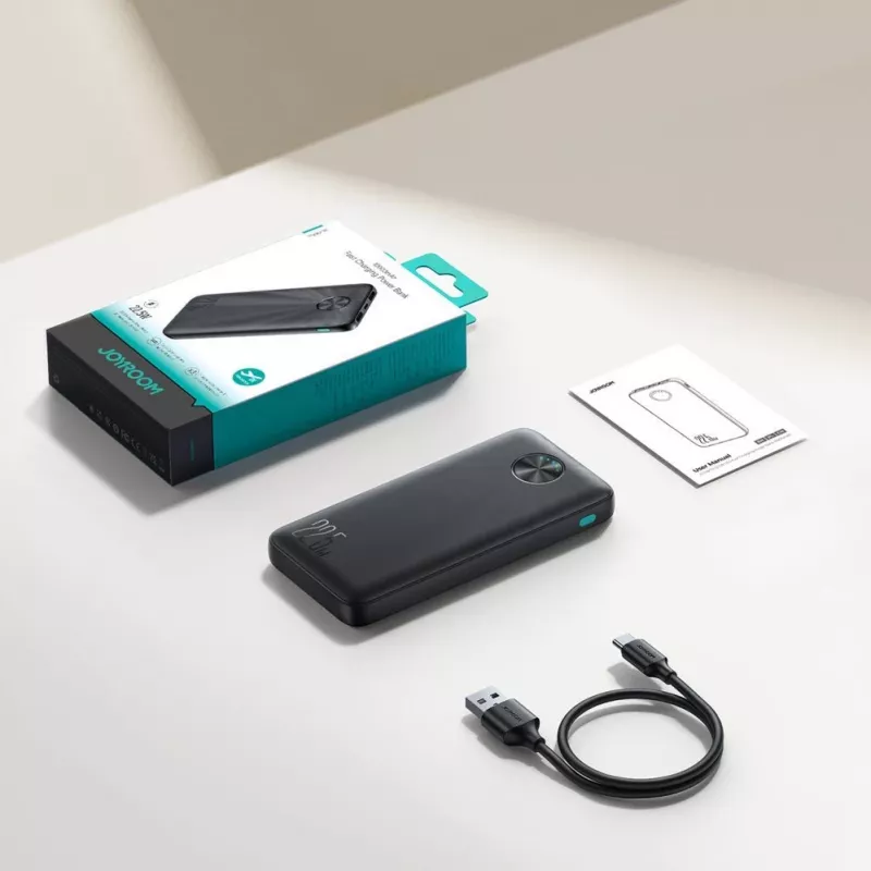 Joyroom JR-PBF15 Power Bank 10000mAh USB-C USB-A 22.5W Schwarz