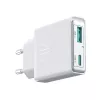 JOYROOM JR-TCF14-WHT 20W PD 3.0 & QC 3.0 Dual-Port USB-Wandladegerät - Weiß