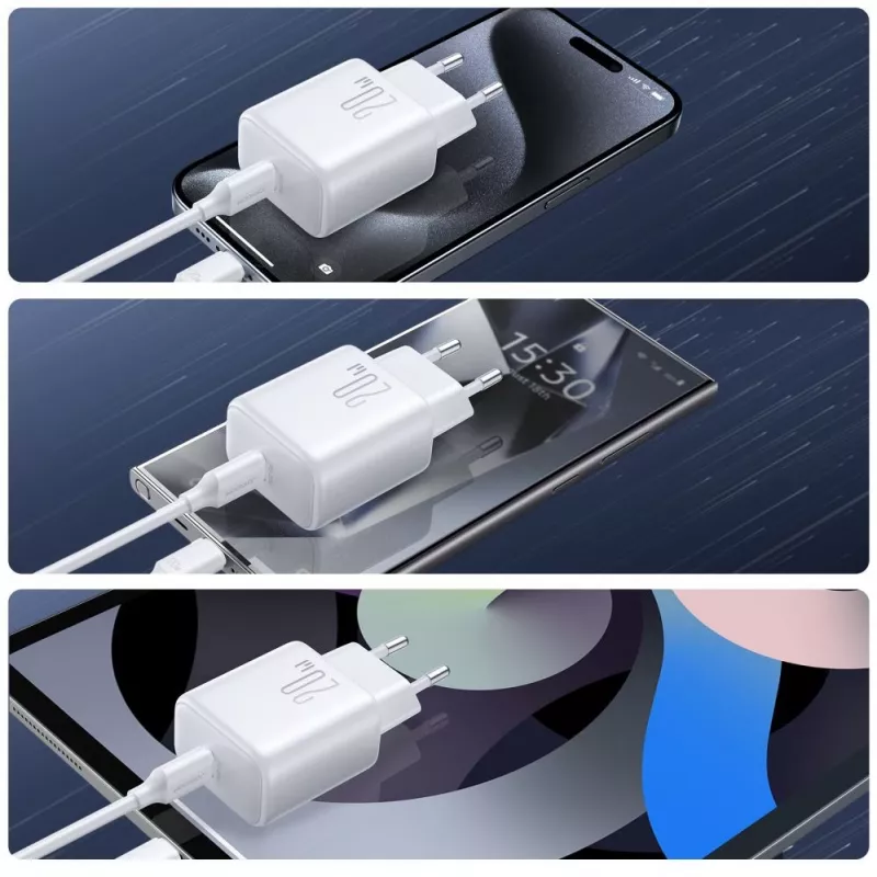 JOYROOM JR-TCF20 20W USB-C-Netzteil mit USB-C auf USB-C-Kabel (1m)