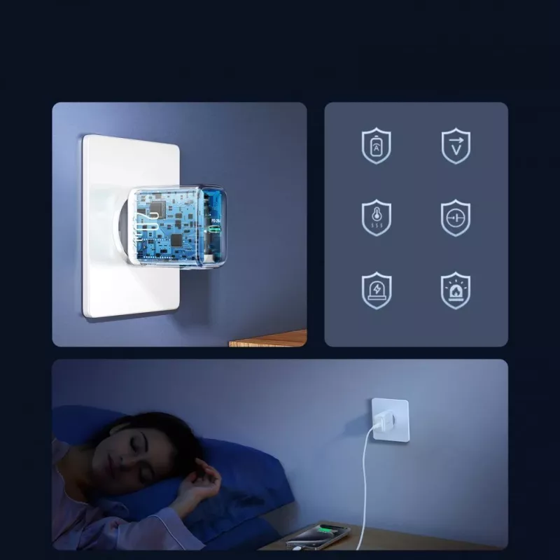 JOYROOM JR-TCF20 20W USB-C-Netzteil mit USB-C auf USB-C-Kabel (1m)