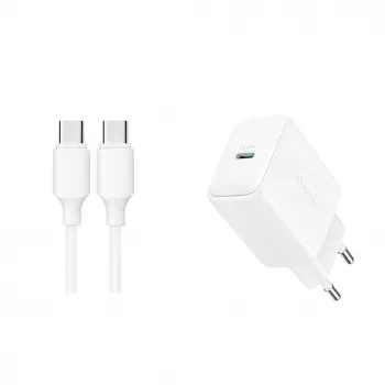 JOYROOM JR-TCF20 20W USB-C-Netzteil mit USB-C auf USB-C-Kabel (1m)