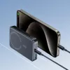 JOYROOM JR-W020 20W 10000mAh MagSafe Power Bank mit USB-C auf USB-C 0,25m Kabel - Schwarz