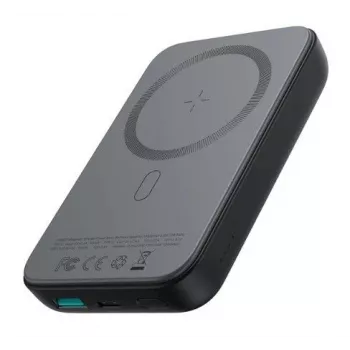 Joyroom JR-W020 20W Mini Magnetische Kabellose Powerbank 10000mAh Schwarz mit USB-zu-Type-C 0,25m Kabel