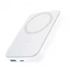 Joyroom JR-W020 20W Mini Magnetische Kabellose Powerbank 10000mAh Weiß mit USB-zu-Type-C 0,25m Kabel
