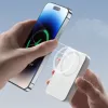 Joyroom JR-W020 20W Mini Magnetische Kabellose Powerbank 10000mAh Weiß mit USB-zu-Type-C 0,25m Kabel