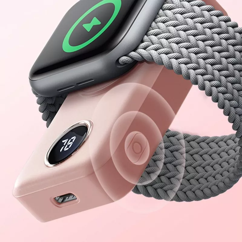Joyroom JR-WQW01 Wireless Power Bank 2000mAh 3W für Apple Watch Pink
