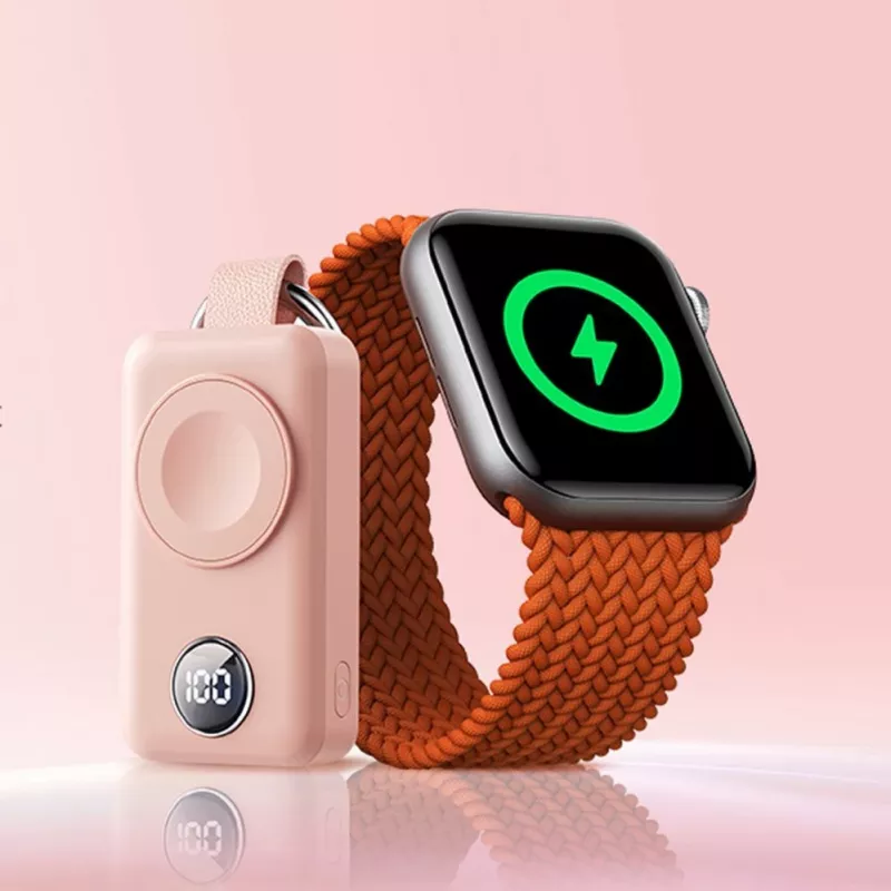 Joyroom JR-WQW01 Wireless Power Bank 2000mAh 3W für Apple Watch Pink