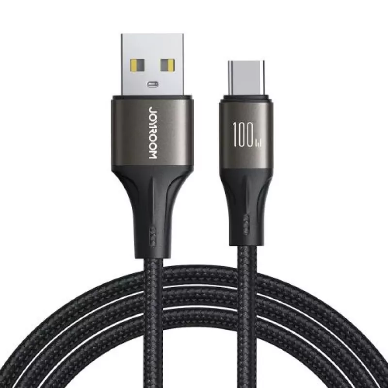 Joyroom Light-Speed Series USB-A auf USB-C Kabel, 100W, 1,2m, Schwarz (S-A25)