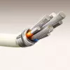 JOYROOM S-A53 USB-A auf USB-C Kabel mit fluoreszierender Spitze 1,2 m Beige
