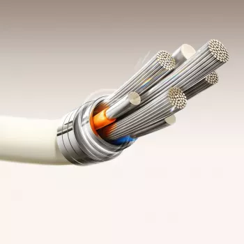 JOYROOM S-A53 USB-A auf USB-C Kabel mit fluoreszierender Spitze 1,2 m Beige