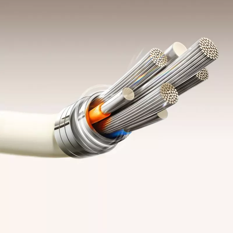 JOYROOM S-A53 USB-A auf USB-C Kabel mit fluoreszierender Spitze 1,2 m Beige