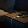 JOYROOM S-A53 USB-A auf USB-C Kabel mit fluoreszierender Spitze 1,2 m Beige