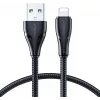 JOYROOM S-UL012A11 USB-A auf Lightning geflochtenes Kabel 1,2 m Schwarz