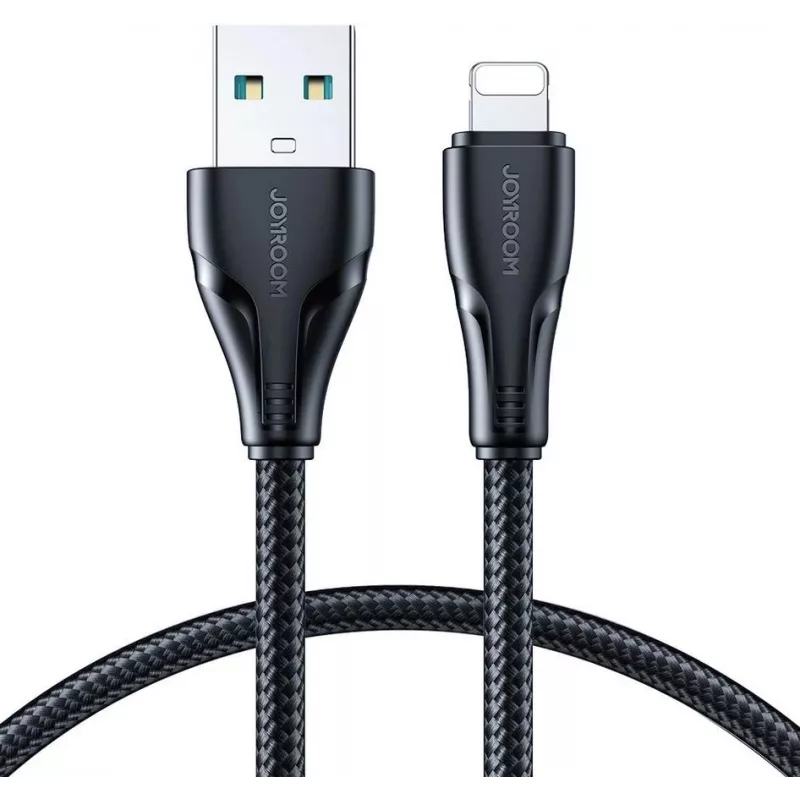 JOYROOM S-UL012A11 USB-A auf Lightning geflochtenes Kabel 1,2 m Schwarz
