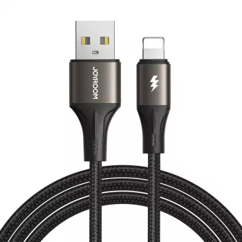 Joyroom SA25-AL3 USB-A auf Lightning Kabel 1,2m Schwarz 3A Laden & Datensync