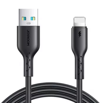Joyroom SA26-AL3 USB-A auf Lightning Flash Charge Kabel, 3A, 1m, Schwarz