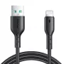 Joyroom SA26-AL3 USB-A auf Lightning Flash Charge Kabel, 3A, 1m, Schwarz