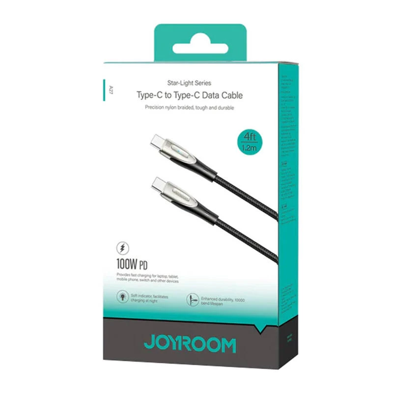 JOYROOM Star-Light USB-C auf USB-C Kabel SA27-CC5 1,2m Schwarz 100W
