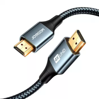 JOYROOM SY-20H1 HDMI 2.0 Kabel 2m 4K 60Hz Geflochtenes Nylon Grau