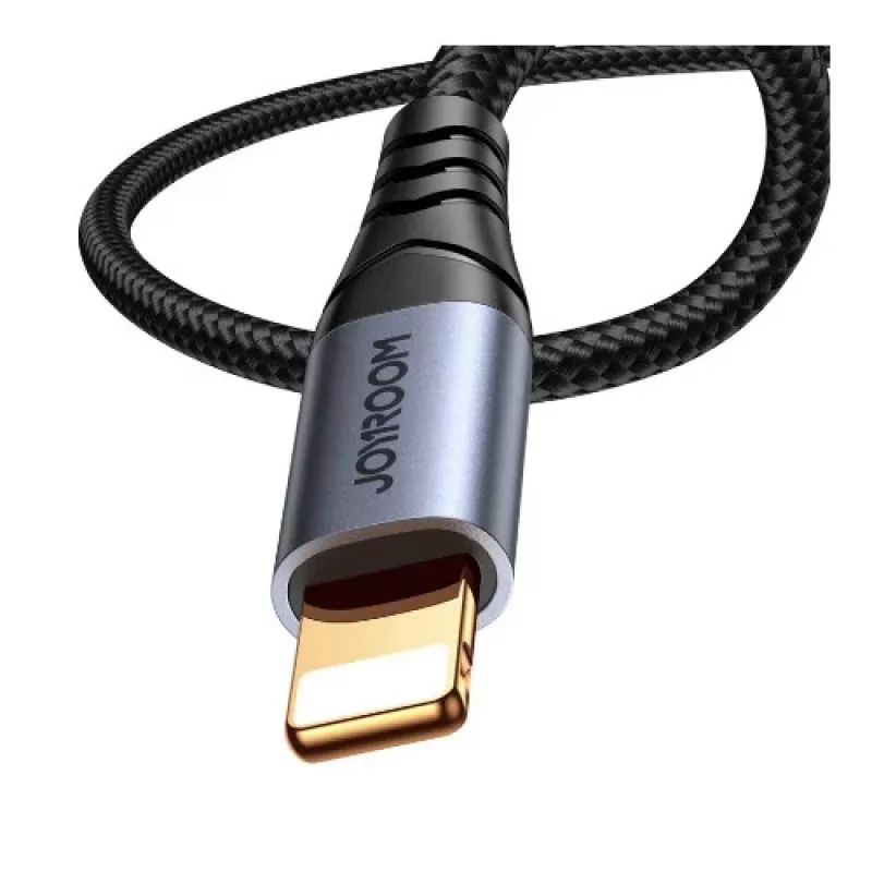 JOYROOM SY-A06 Lightning auf 3,5-mm-Audio-Adapterkabel, 1,2 m, Schwarz