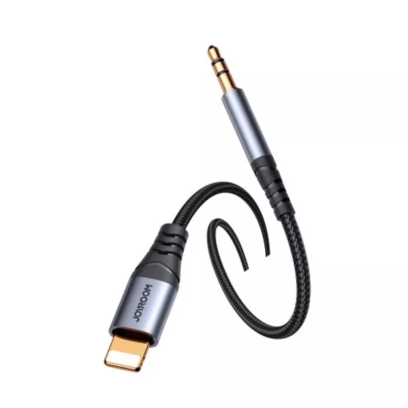 JOYROOM SY-A06 Lightning auf 3,5-mm-Audio-Adapterkabel, 1,2 m, Schwarz