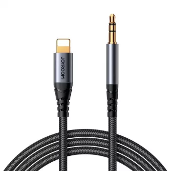JOYROOM SY-A06 Lightning auf 3,5-mm-Audio-Adapterkabel, 1,2 m, Schwarz