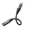 Joyroom SY-C01 USB-C auf 3,5-mm-Audioadapter mit 60-W-PD-Ladefunktion, 0,14 m, Schwarz
