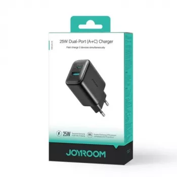 Joyroom Travel Charger C+U PD 25W SFC PPS Schwarz (JR-TCF13-BLK)