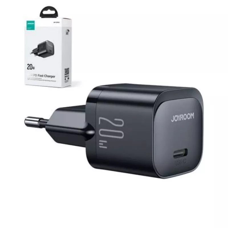 Joyroom Travel Charger Mini Type-C, PD 20W, Schwarz (JR-TCF02)