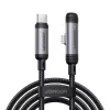 JOYROOM Type-C auf Lightning EnjoyX Series 90° Kabel A56, 30W, 480Mbps, 1,2m, Schwarz (S-A56)